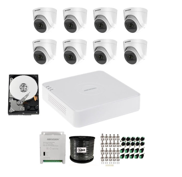 hikvision-8-channel-1080p-complete-kit-1tb-1-roll-dome