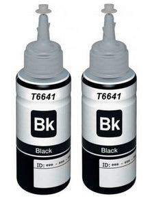2 x Compatible epson T6641 Black ink bottle