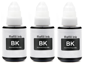 3 x Compatible Canon 490, GI490 Black ink