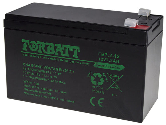 Forbatt 12v 7Ah Lead Acid Battery