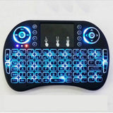 Mini Wireless BackLit Keyboard & Mouse Combo - Black