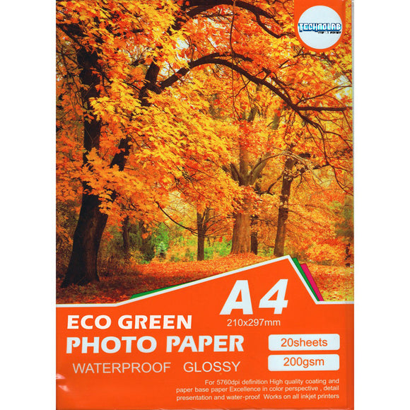 A4 GLOSSY PHOTO PAPER 20 Sheets - 180GSM - One Sided
