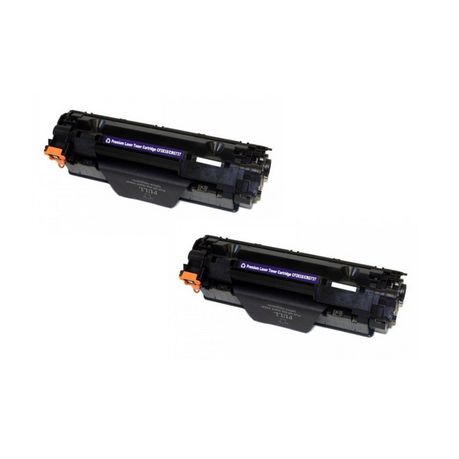 2 x Compatible Laser Toner Canon 737 & HP CF283X 83x