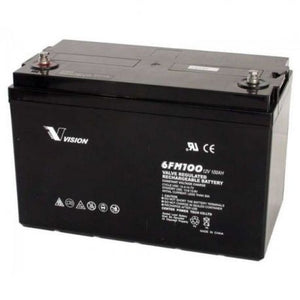 Vision 100Ah 12V Deep Cycle AGM Battery - 6FM100Z-X